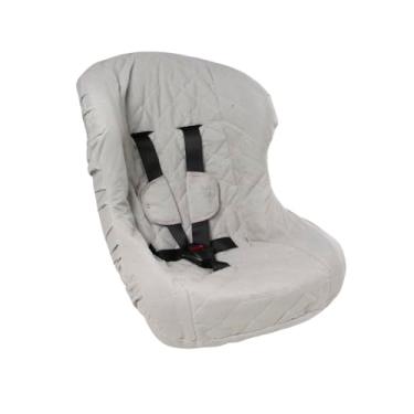 Imagem de Capa para Cadeirinha de Carro de Bebê Menino Menina com Protetor de Cinto - 03 Peças (Cinza)