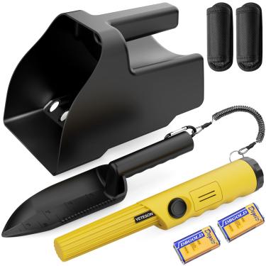 Imagem de Detector de metais portátil Pinpointer impermeável - IP68 com pá de areia profissional 360 pinos de pesquisa acessórios para varinha de ponteiro de alta sensibilidade detectores portáteis sonda