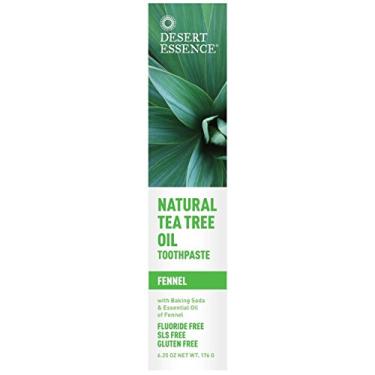 Imagem de Desert Essence Creme dental de óleo de árvore de chá natural - 181 g Pacote com 4