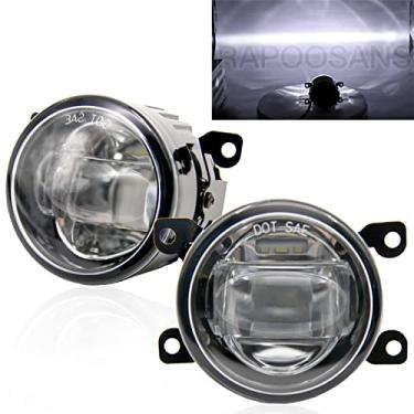 Imagem de RAPOOSANS Kit de montagem de lâmpadas de farol de neblina para Xterra Frontier Sentra Pathfinder Ford Explorer Fiesta Ranger (STX) Honda Accord Coupe Cr-v Substituição de luz de neblina com lâmpadas LED