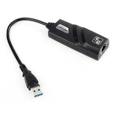 Imagem de Adaptador de rede USB 3.0 Gigabit Ethernet LAN RJ45 10/100/1000Mbps para Windows PC Mac