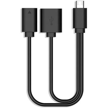 Imagem de Rii Micro USB Host OTG cabo adaptador micro USB para USB para Smart TV, teclados compatíveis, teclados Logitech e Nintendo Switch, SNES, NES Classic (moderno)