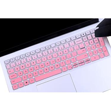 Imagem de UUONDO Capa de teclado para Dell Inspiron 15 3000 5000 7000 3501 3505 5501 5502 5505 5508 5584 5590 5593 5598 7590 7591 7501 7506 7506 7590 706 7 790, G15 5510 5515 5520 5521 5525, Vostro (UPink)
