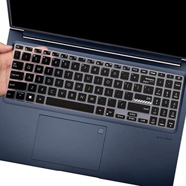 Imagem de Capa de teclado para ASUS VivoBook 16X 16 F1603 M1603 X1603 M1605, VivoBook Pro 16X OLED K3605 K6602 N7601 TN3604, VivoBook 15 15.6 K3502 M3502 M11 503 mm 6501 K6501, Zenbook 15 Q539ZD UM3504 (preto)