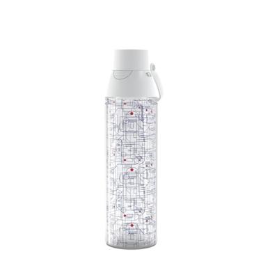 Imagem de Tervis O copo de viagem Star Wars R2D2 transparente de parede dupla com isolamento térmico mantém as bebidas frias e quentes, garrafa de água Venture Lite de 680 g, clássica