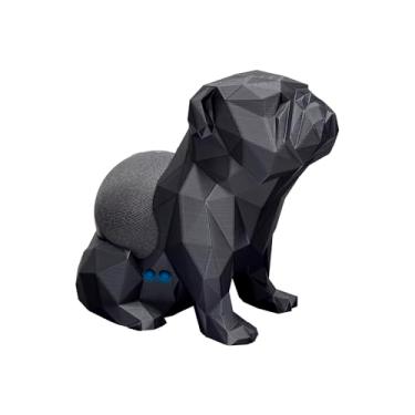 Imagem de Suporte de Mesa para Alexa Echo Dot 4 e 5 Em Formato De Cachorro Bulldog