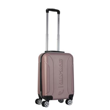 Imagem de Mala de Bordo Abs para Viagem Mormaii Mor-1900 Cadeado Integrado Rodas Duplas Giro 360 Rose