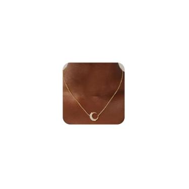 Imagem de CHESKY Colares em camadas para mulheres modernos, delicados, banhados a ouro 14 k, colar em camadas para mulheres, não mancha, hipoalergênico, sol, ouro, joias de ouro, presentes femininos, Latão, Sem