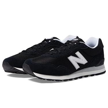 Imagem de New Balance T nis feminino 515 V3, Preto/branco 3, 6.5 Wide