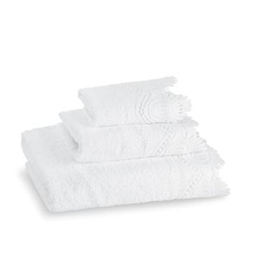 Imagem de Conjunto de 3 peças de toalhas de banho com cadarço para banheiro, toalhas de mão e lavagem, toalhas decorativas elegantes de algodão de pelúcia - banho, lavagem de rosto e corpo, Airbnb Essentials e