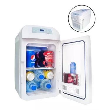 Imagem de Mini Geladeira Portátil Veicular 28l Frigobar 12v 24v Caminhão Carro -