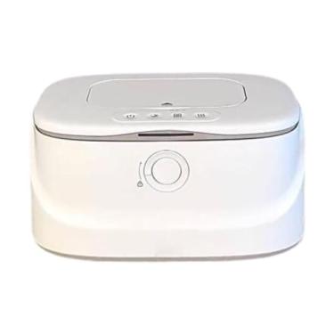 Imagem de shamjina Aquecedor de lenços umedecidos para bebês, dispensador de lenços umedecidos aquecidos por USB, aquecedor de lenços umedecidos inteligente, aquecedor, Branco