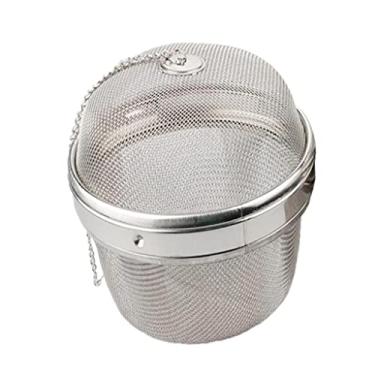 Imagem de Infusor de bola de chá infusor de chá de malha de aço inoxidável com gancho de corrente estendida para chá de folhas soltas, especiarias e temperos, 13 cm