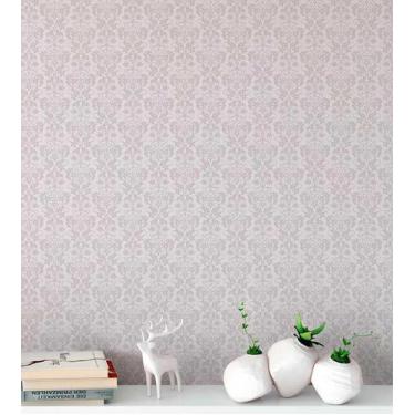 Imagem de Papel De parede Em Tons lilas E Cinza - PAPEL E PAREDE ADESIVOS