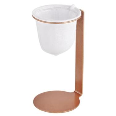 Imagem de Mini Coador De Café Individual Com Filtro De Pano Cor Bronze - Pressca