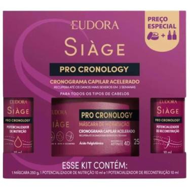 Imagem de Kit Eudora Siàge Pro Cronology Cronograma Capilar Acelerador