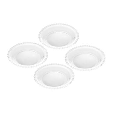 Imagem de WOLFF - Conjunto 4 Pratos de Cristal 14cm - Transarente - Linha Pearl