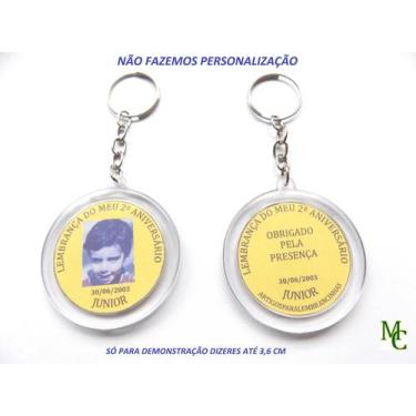 Imagem de Chaveiro Acrílico redondo 100 pçs - Mainetti Comercial