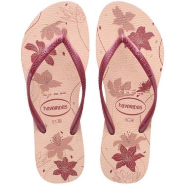 Imagem de Chiinelo sandalia havaianas slim organic original c/n fiscal, Rosa, Ro
