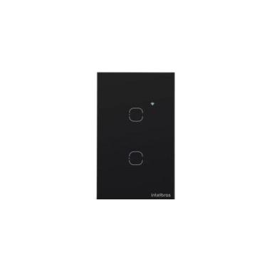 Imagem de Interruptor Inteligente Touch Wi-Fi 2 Teclas Preto Intelbras EWS 1002
