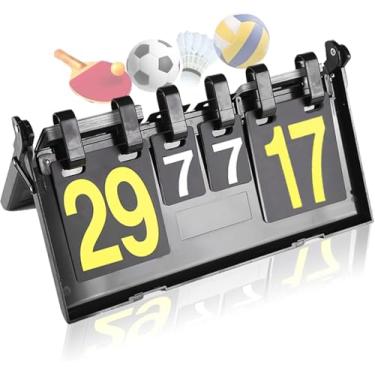 Imagem de Placar Dobrável Multifuncional, 39x21x21CM, Placar Volei, Placar, Dispositivo de Pontuação, Dispositivo Portátil de Pontuação, Painel de Avaliação Portátil, Adequado para Basquete,Futebol