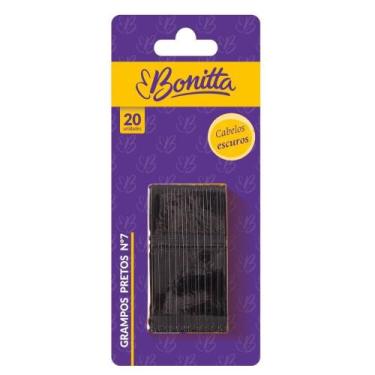 Imagem de Grampos De Cabelo Nº 7 Com 20 UN Linha Bonitta Marco Boni, Preto