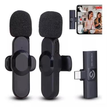 Imagem de Microfone Lapela Duplo Sem Fio P USB C - Rhos