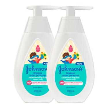 Imagem de Sabonete Líquido Johnson's Kids Limpeza Super Poderosa 200ml  Kit com 