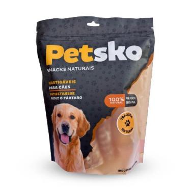 Imagem de Petiscos Mastigáveis para Cães Petsko Traquéia Bovina Desidratada com 
