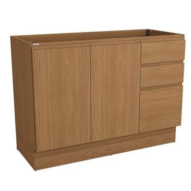 Imagem de Balcão de pia 2 portas 3 gavetas 120 cm R626 Linha Ciela Kappesberg, C