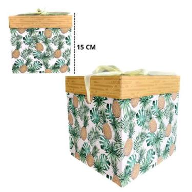 Imagem de Caixa Embalagem Para Presente De Papel 15cm Laço - Inter