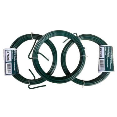 Imagem de Arame Galvanizado (200g) 14 Bwg 2,10mm Pvc (2,80mm) C/3 - Telas MM