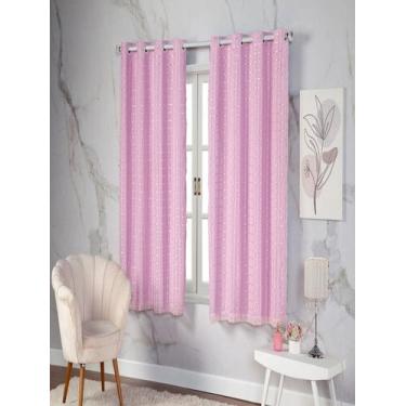 Imagem de Cortina Blackout Pvc Colorido Voil Xadrez 2,80x2,30 Metros - BEAUTY CA