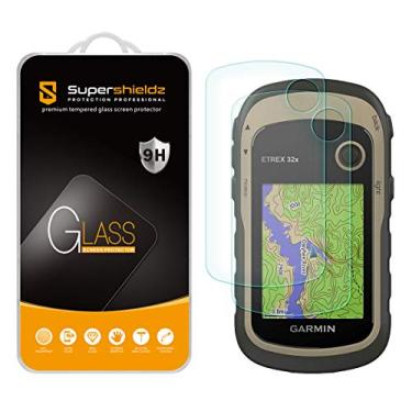 Imagem de (Pacote com 2) Supershieldz projetado para Garmin eTrex 10, 20, 20x, 22x, 30, 30x, 32x, 32x, protetor de tela de vidro temperado, antiarranhões, sem bolhas