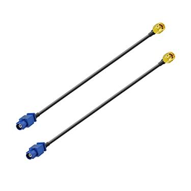Imagem de POBADY Fakra Adaptador SMA Adaptador GPS Cabo de Antena Fakra C para Conector SMA RG174 15cm 6 Polegadas 2 peças para Módulo GPS de Carro Rastreamento Antena Sistema de Navegação GPS Receptores GPS