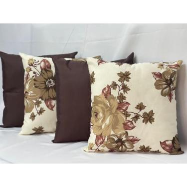 Imagem de Kit C/ 4 Capas P/ Almofadas Decorativas Colorida 48x48 - JZ Enxovais ,
