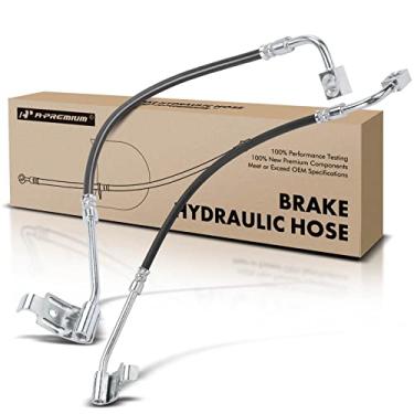 Imagem de A-Premium Mangueiras hidráulicas de freio traseiro e passageiro compatíveis com modelos selecionados de Jeep - Wrangler 2013-2017, Wrangler JK 2018 - Substituição # 68171956AD, 68171956AB (pacote com