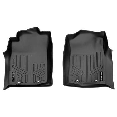 Imagem de Tapetes de piso MAXLINER 1ª fileira de forro preto para Toyota Tacoma 2012-2015