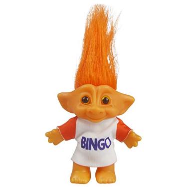 Imagem de Vintage Troll Dolls, Lucky Doll Chromatic Adorable for Collections, School Project, Arts and Crafts, Party Favors - 7.5" Tall(Include The Length of Hair) (Orange)