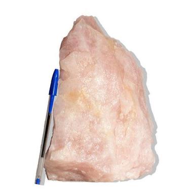 Imagem de 01 Cristal Rosa Pedra Pé Serrado Natural 3,6Kg 22cm Tipo B - Cristaisd