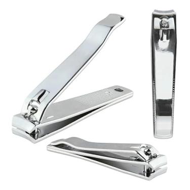 Imagem de Cortador de Unhas Grande Com Lixa Metálica em Aço Inox