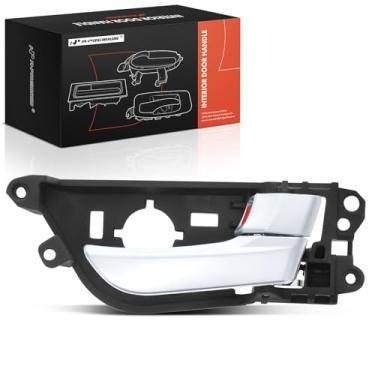 Imagem de A-Premium Maçaneta interna do lado do passageiro dianteiro ou traseiro direito compatível com Hyundai Veloster 2013 2014 2015 2016 2017, alavanca prata, substituição # 826202V010SDH, 82620-2V010-SDH