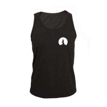 Imagem de Regata Masculina Algodão Samurai 5 Estampada Verão - Ragor, GG, Preto