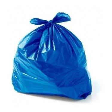 Imagem de Saco Para Lixo 60 Litros Azul Pacote Com 50Un - HIGIPACK