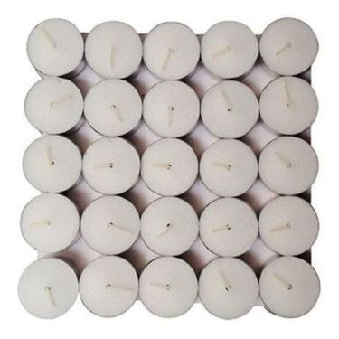 Imagem de Caixa Com 50 Velas Tipo Rechaud Com Base De Alumínio - DMTI