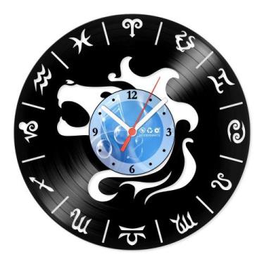 Imagem de Relógio De Parede Disco Vinil Horóscopo - Signo Leão - VHO-005 - Moder