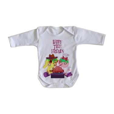 Imagem de body nenê criança roupa bebê manga longa  Happy Tree Friends Spaguetti