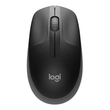 Imagem de Mouse Logitech M190 Sem Fio Wireless 1000Dpi Cinza Óptico, Cinza
