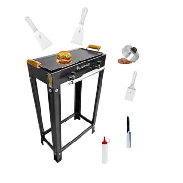 Imagem de FOGÃO 2 BOCAS 20X20 COM CHAPA + ACESSÓRIOS UTÉIS