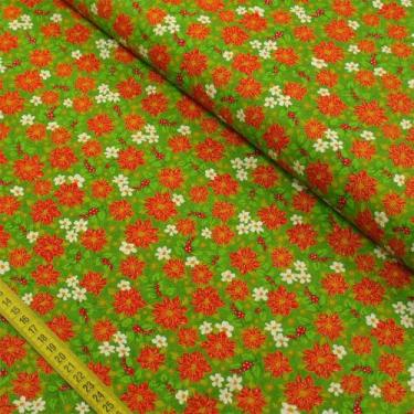 Imagem de Tecido Estampado para Patchwork- Natal: Flor Espírito Santo Mini Cor 2